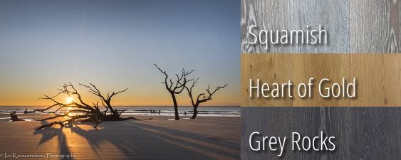 Boneyard Sunrise with Color Samples