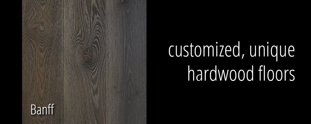 Customized, unique hardwood floors in Banff.