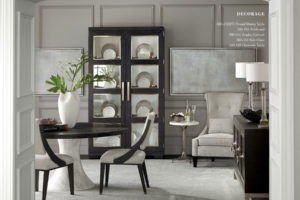 Dinning Room Bernhardt Project Black Wood Floor