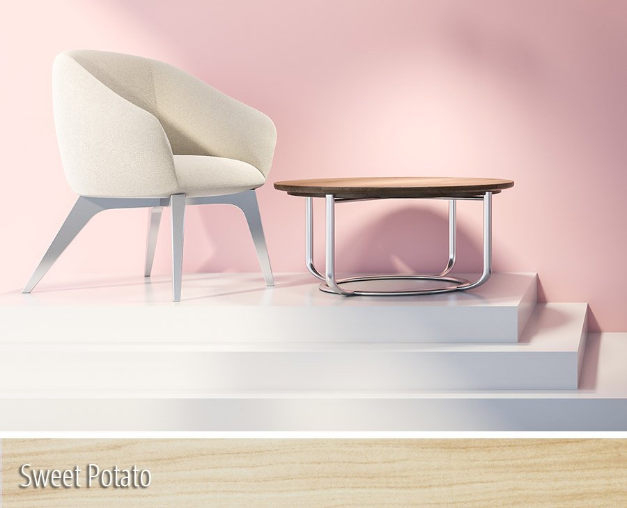 Pale Pink Room with Sweet Potato Floor